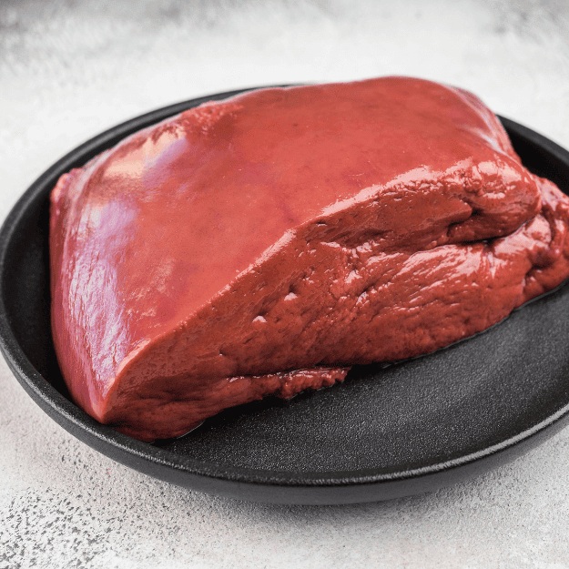 some raw liver depicting adding liver to ground meat