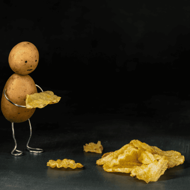 Some potato chips depicting a source of seed oils