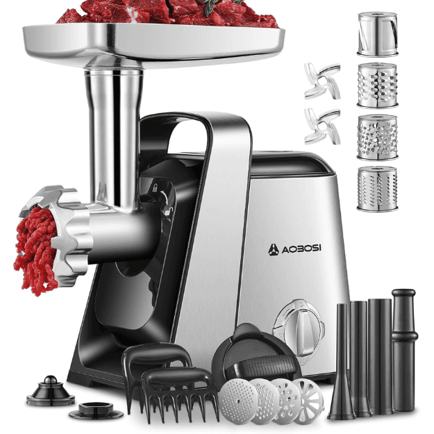 AAOBOSI 6-in-1 Electric Meat Grinder