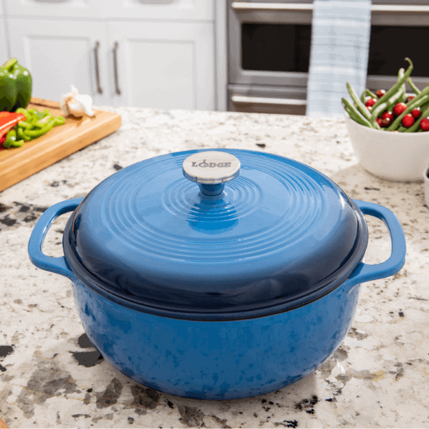 Lodge 6-Quart Enameled Cast Iron Dutch Oven