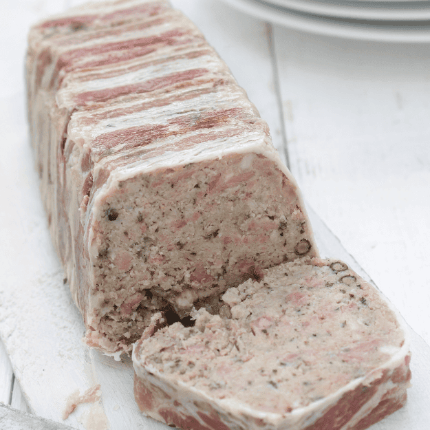 Terrine made from ground meat