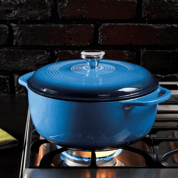 Lodge 6-Quart Enamelled Cast Iron Dutch Oven