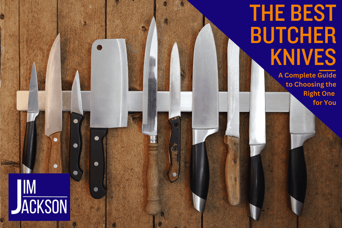 A selection of knives denoting the best butchers knives