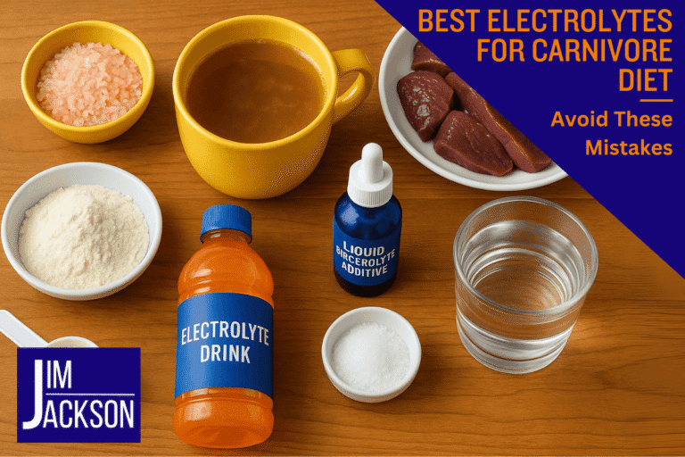 A collage of different sources of electrolytes depicting the Best Electrolytes for Carnivore Diet
