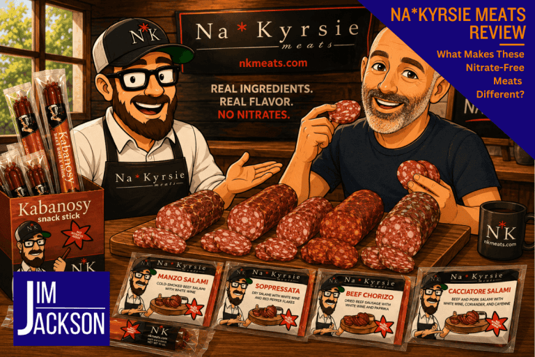Na*Kyrsie Meat Review_a cartoon representation of me testing meats